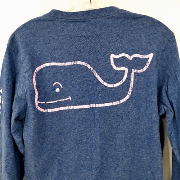 Vineyard Vines Women's XS Cotton Pink Whale Top - Picture 4 of 11